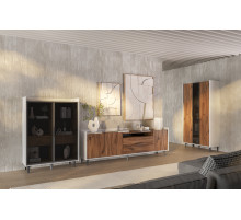 Гостиная Модена Белая/Дуб Элисон Гостиная Модена Белая/Дуб Элисон