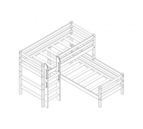 Двухъярусная детская кровать Соня Вариант-7